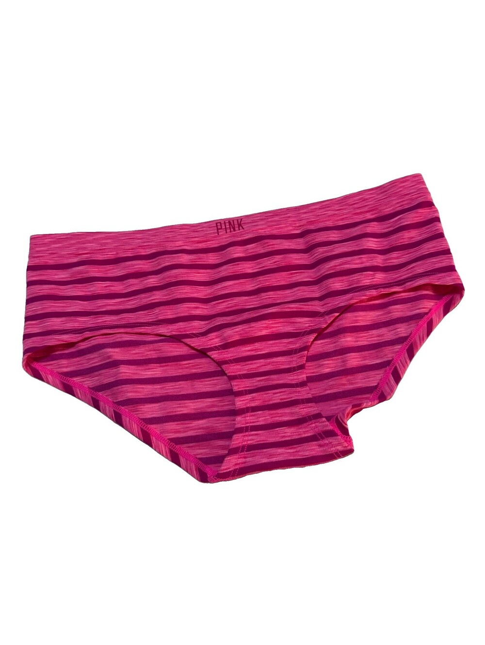 Victoria’s Secret PINK Extra Low Rise Hipster Pink Striped Seamless Panty Size M